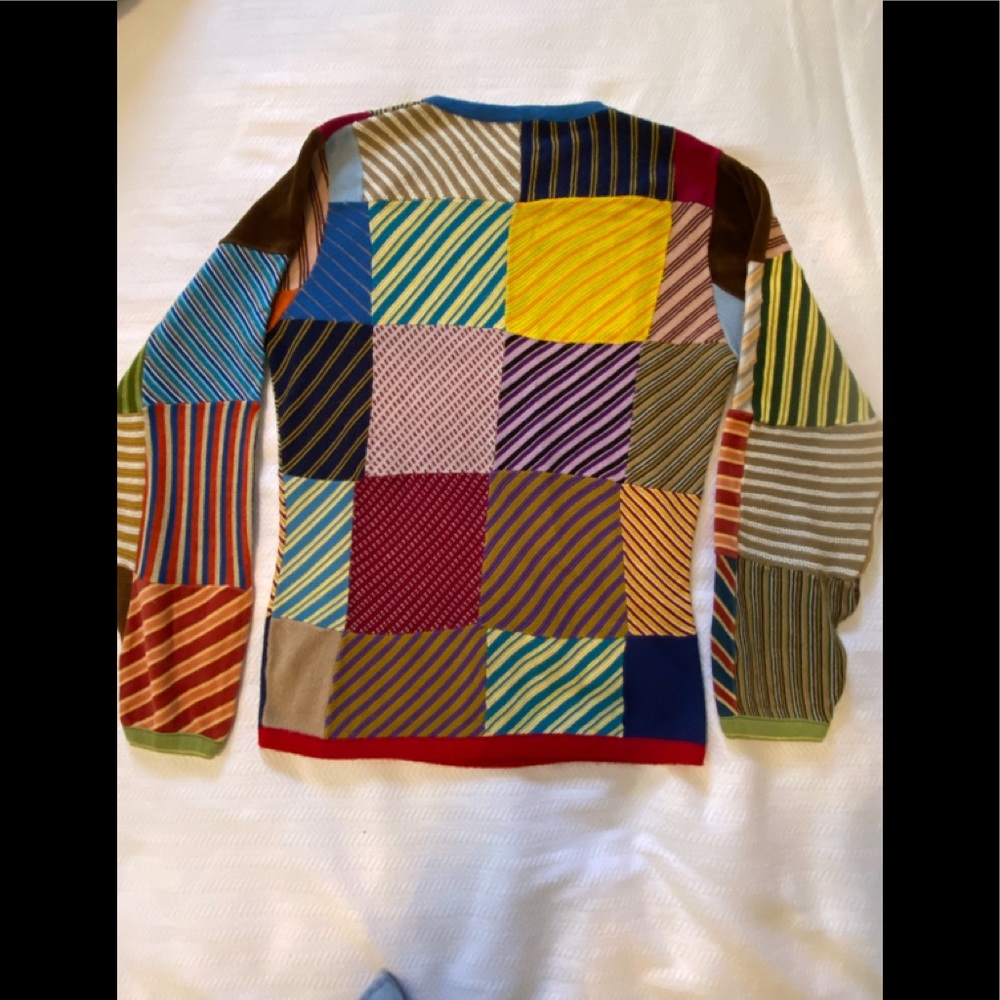 Patchwork Knit Sweater 1960. Excellent Condition. - image 2